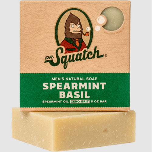 Dr. Squatch Spearmint Basil Scrub Bar Soap