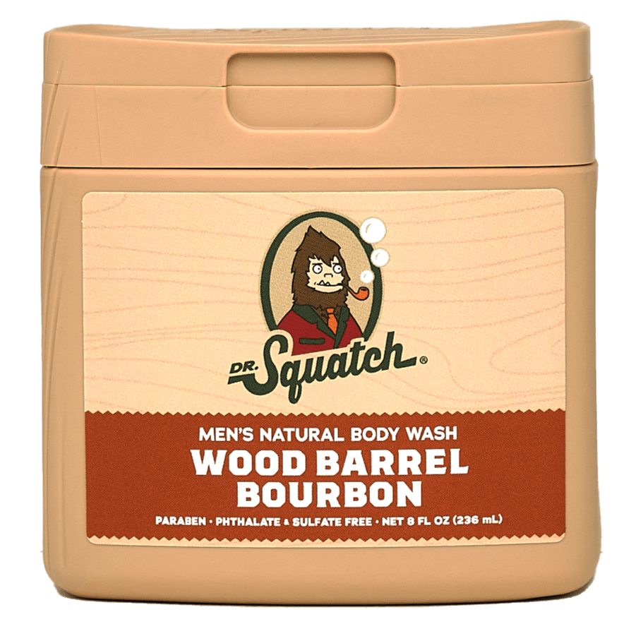 Dr. Squatch Wood Barrel Bourbon 8oz Body Wash
