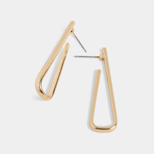 Gold Pin Drop Earrings