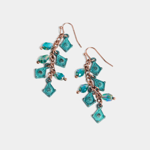 Sedona Chain Bead Dangle Earrings