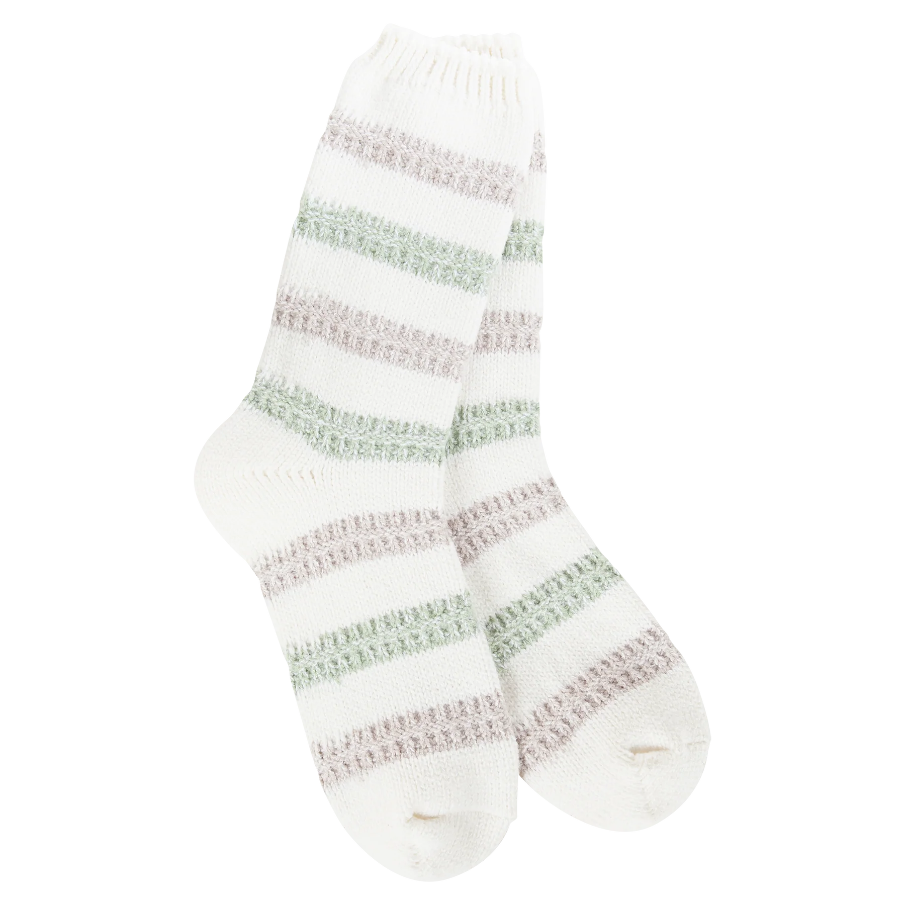 Meadow Stripe Ragg Links Crew Socks