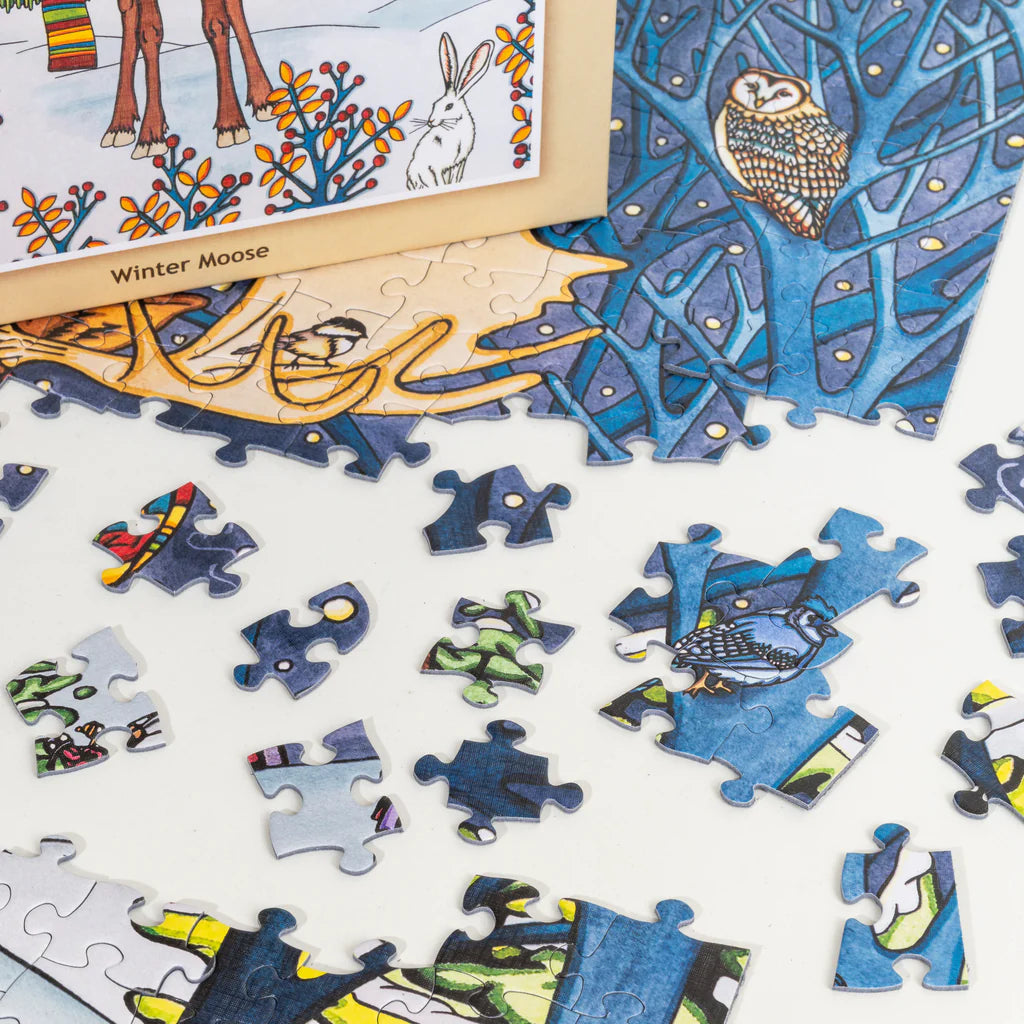 Winter Moose: 500 Piece Puzzle