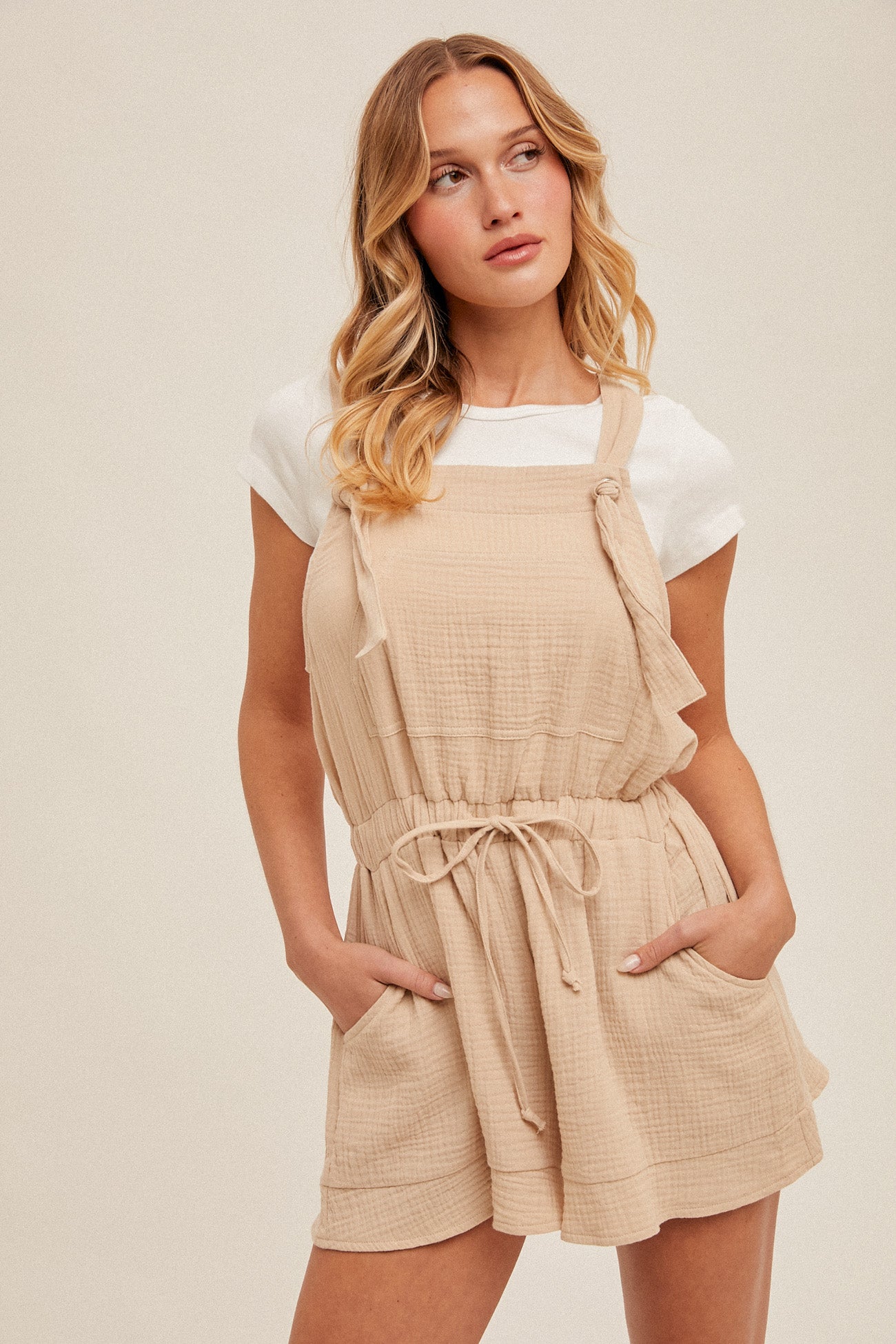 Double Gauze Flowy Romper FINAL SALE