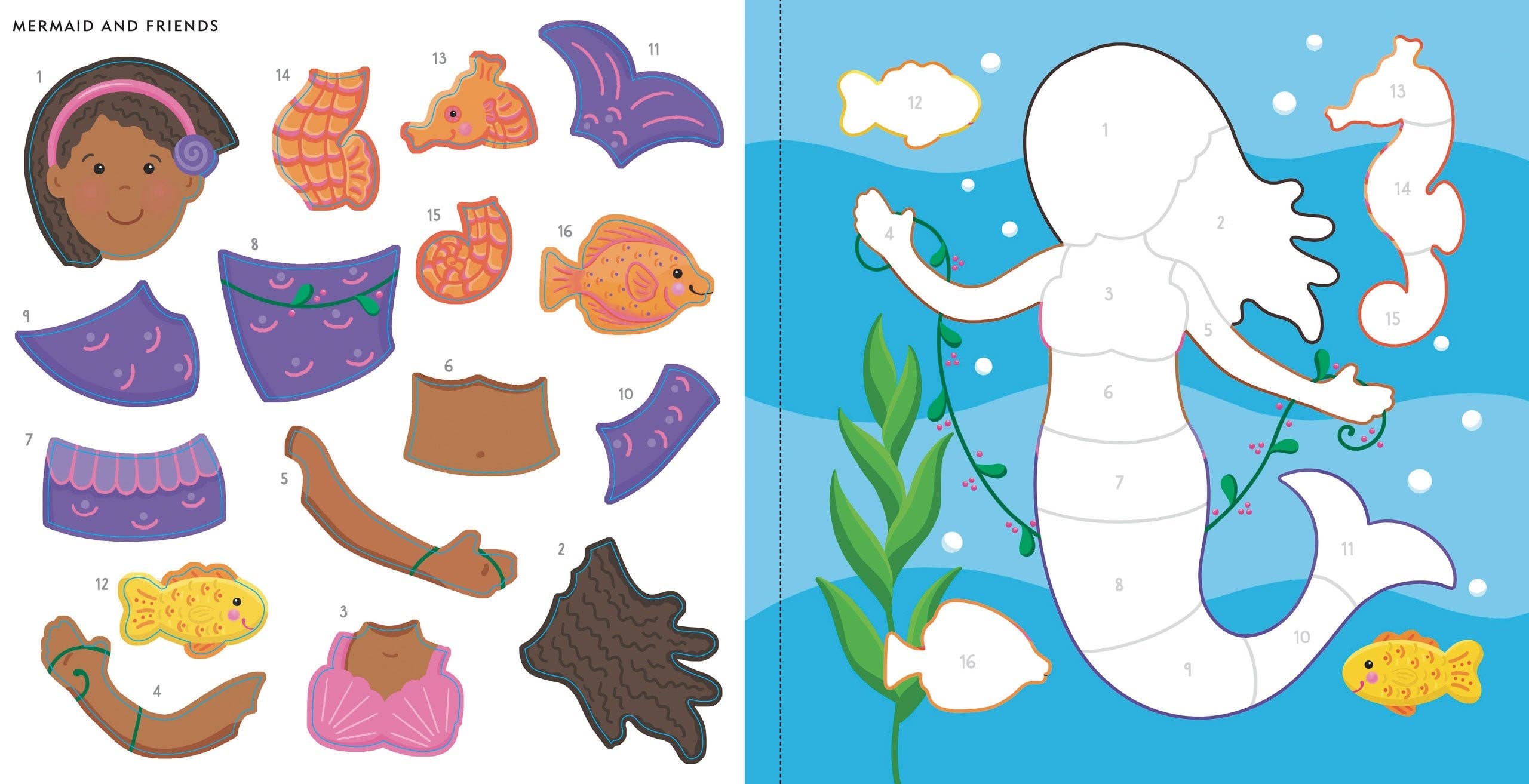 My First Color-by-Sticker Book - Mermaids & More