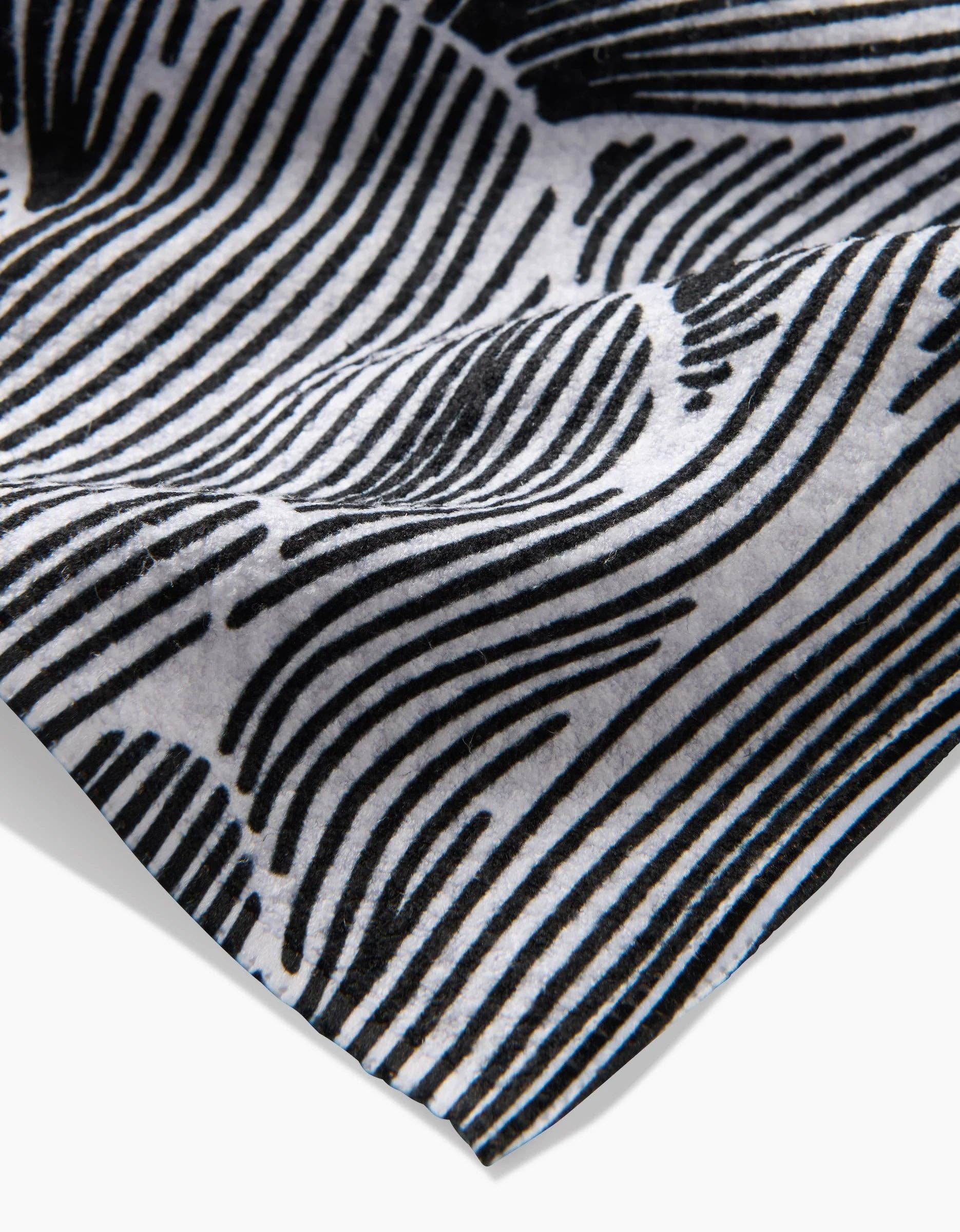 Geometry Posh Petals Fresh Linen Tea Towel