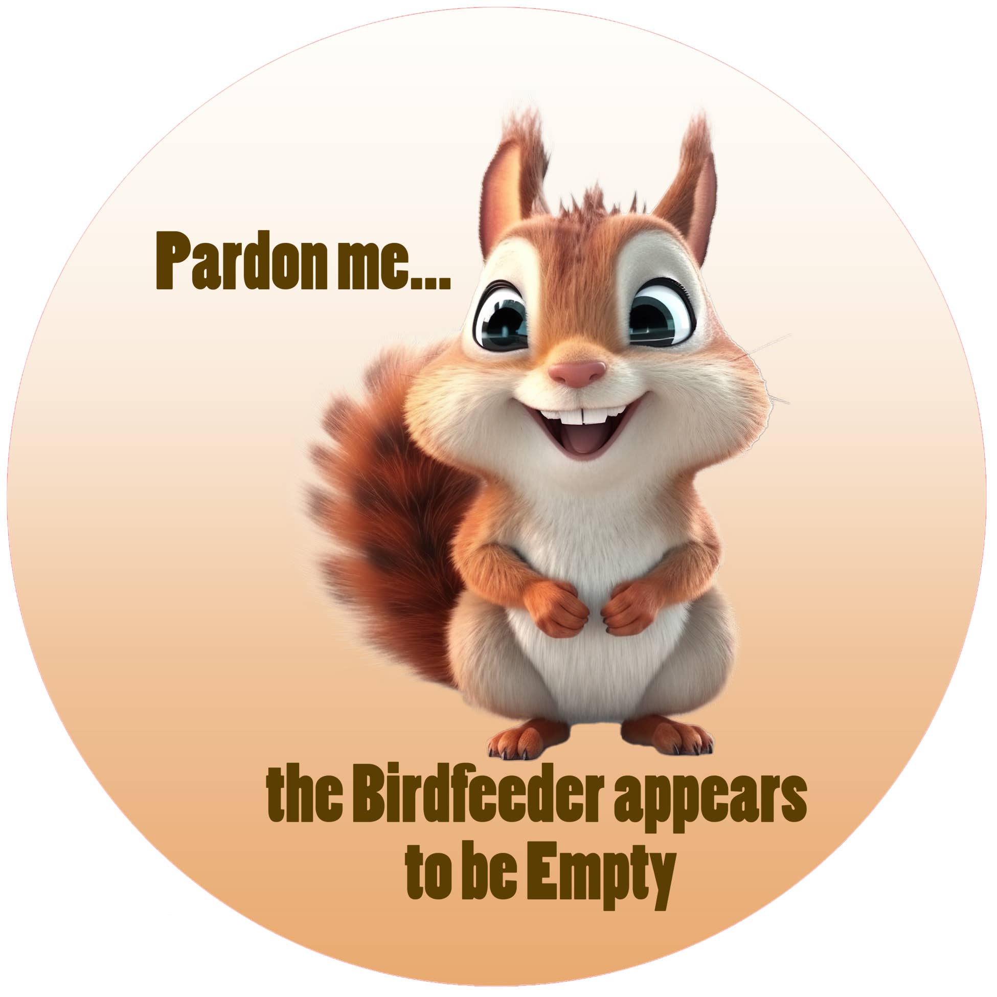 Squirrel Empty Bird Feeder Jar Opener