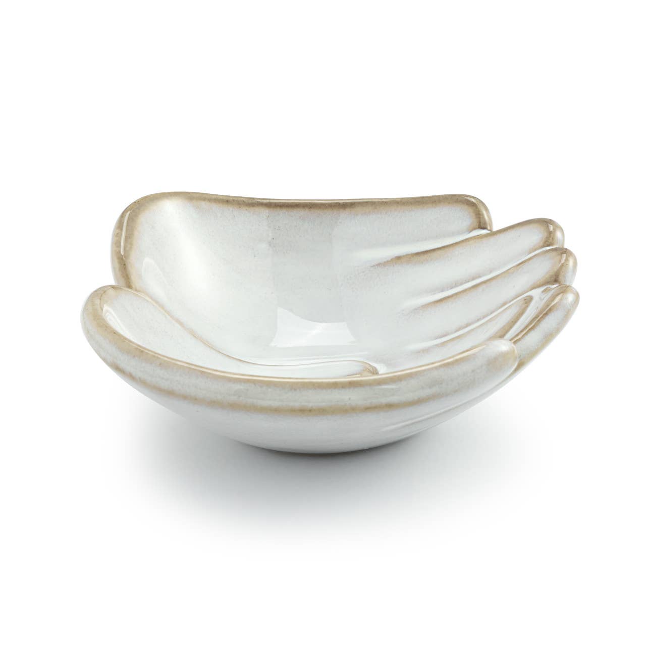 Hand in Hand Together Ceramic Trinket Dish 4x4