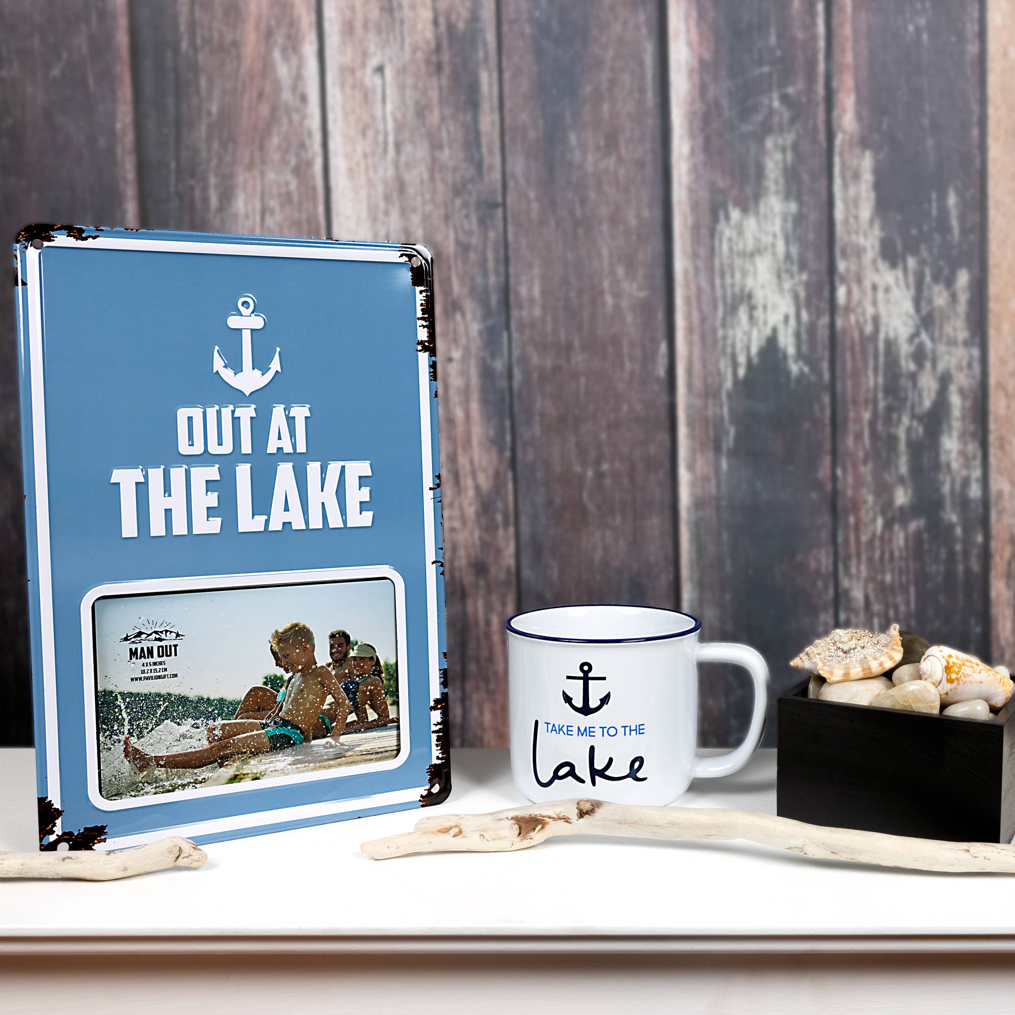 Out at the Lake - 6" x 4" Tin Photo Frame