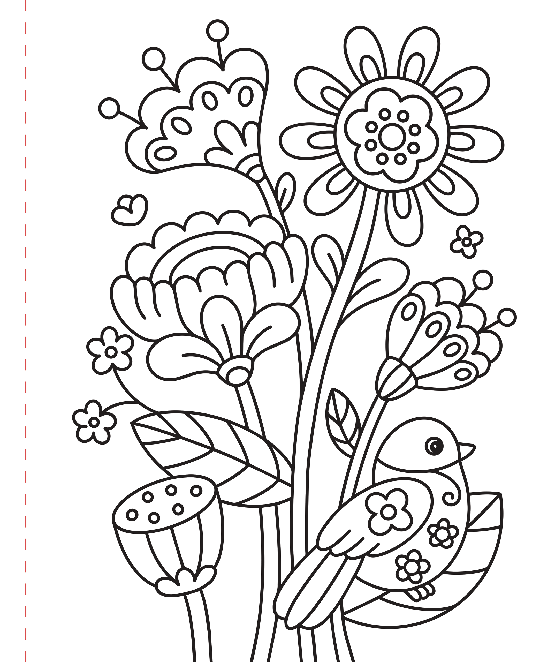 Large Print Coloring Book - Stress-Relief