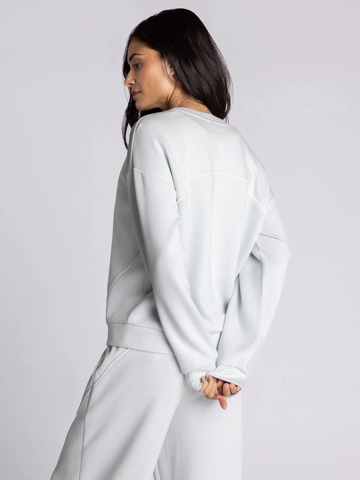 Britney Contrast Piping Detail Top