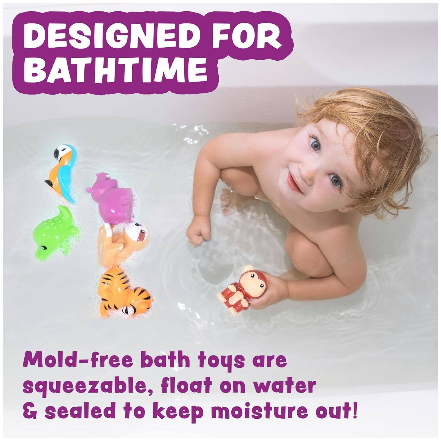Tub Works® Rainforest™ Mold Free Bath Toys