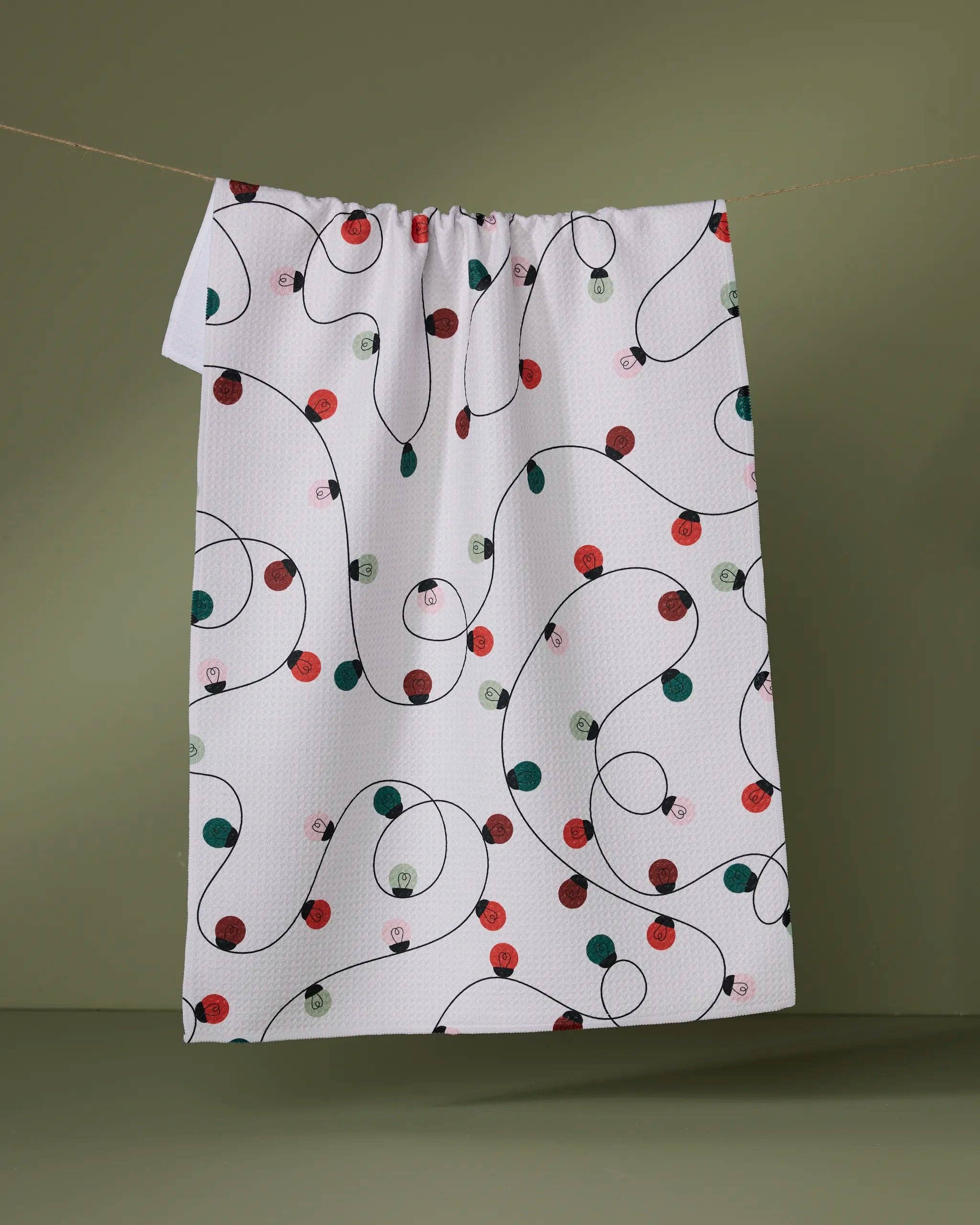 Holiday Lights Tea Towel