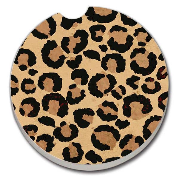 Leopard Print Car Coaster 1 Pk