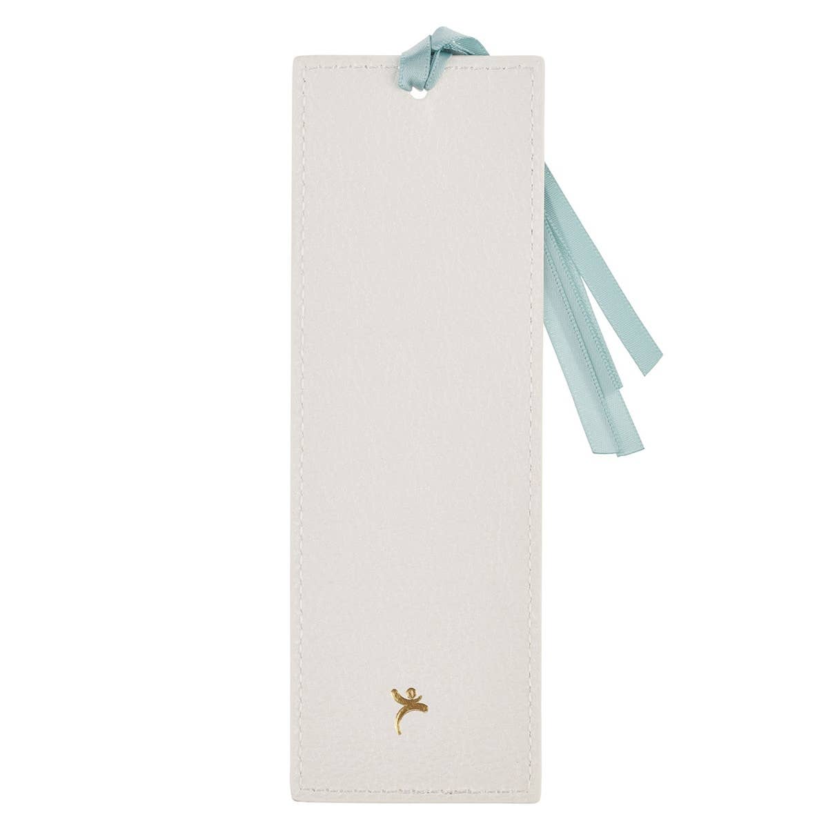 Bookmark Faux Leather White Be Still Ps. 46:10