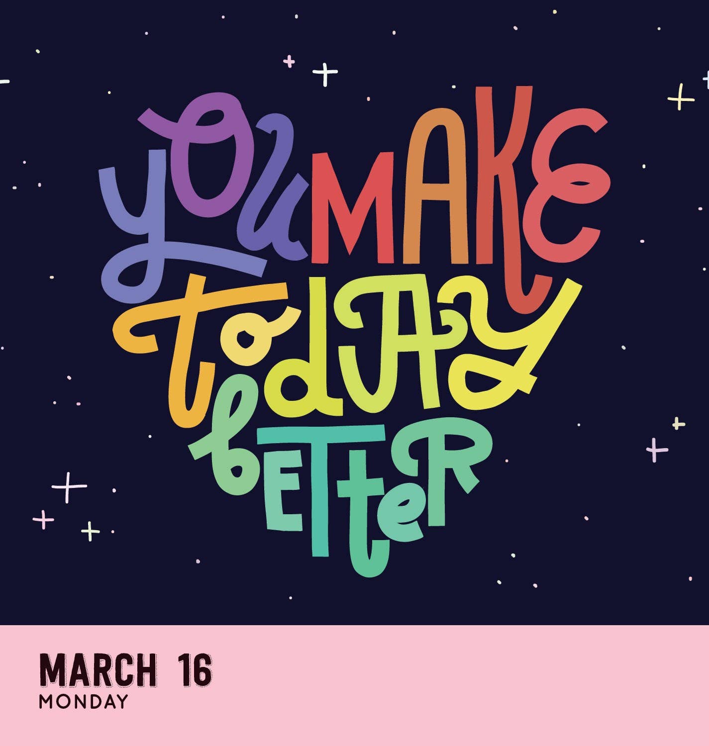 2026 Instant Happy Notes Boxed Calendar