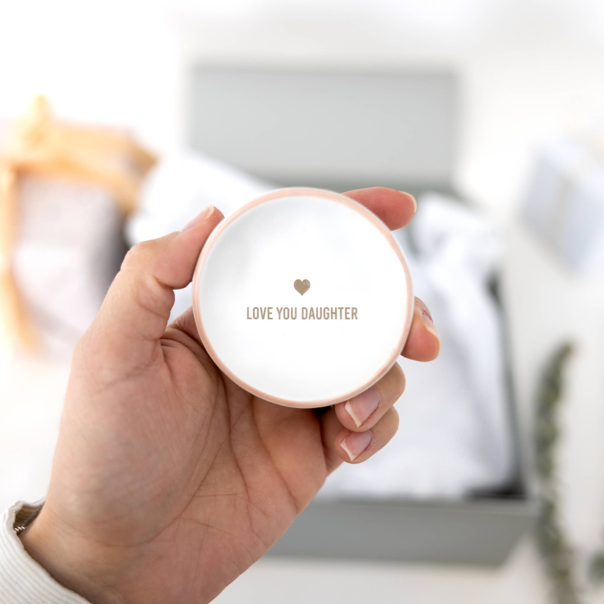 Love You Daughter Trinket Dish