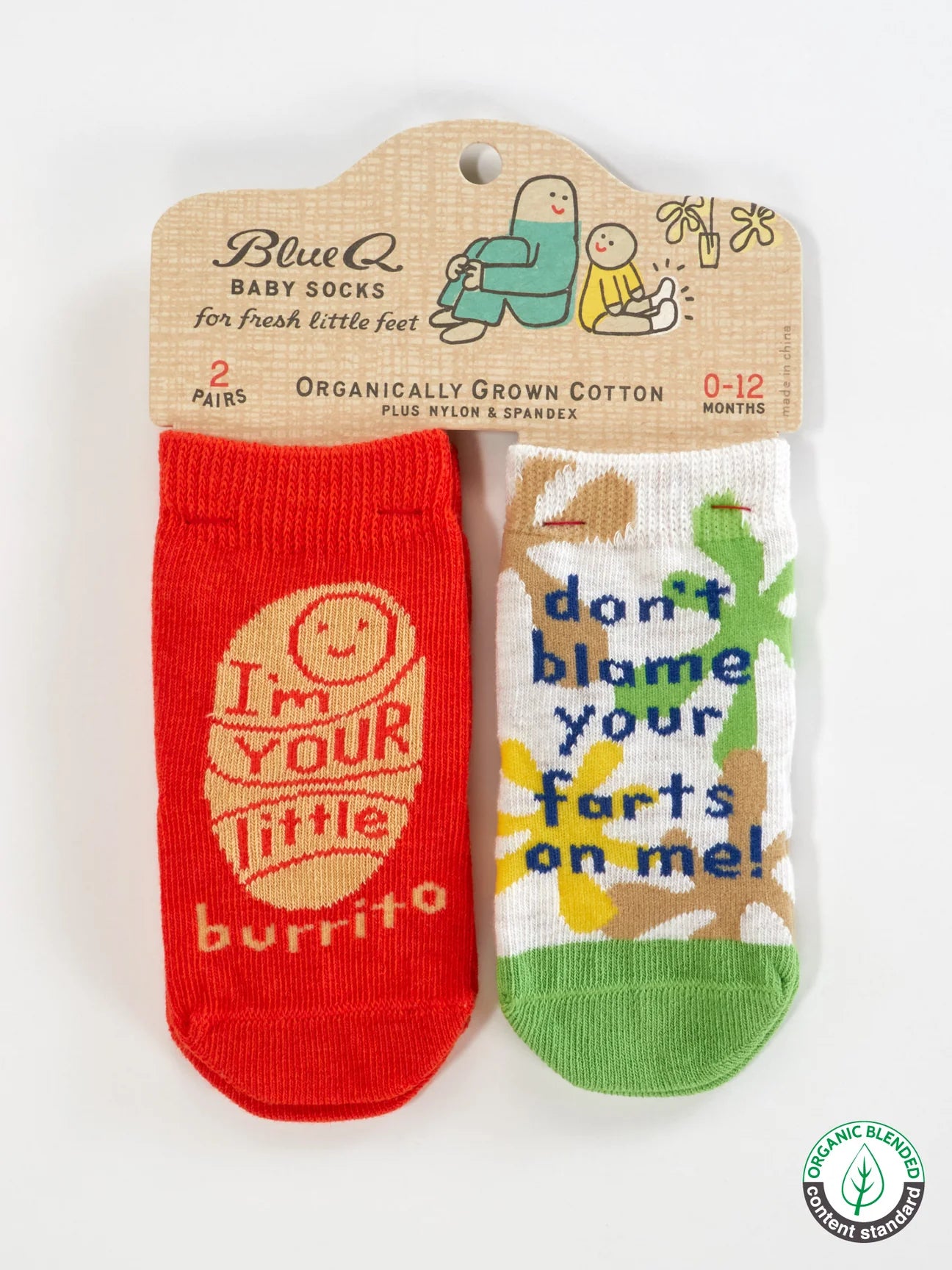 Lil Burrito/Farts Baby Socks