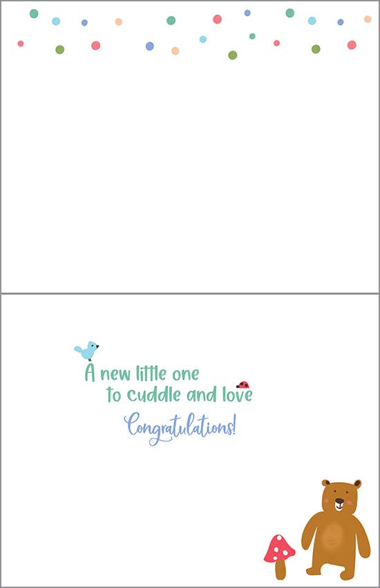 Baby Greeting Card - Grandbaby Forest