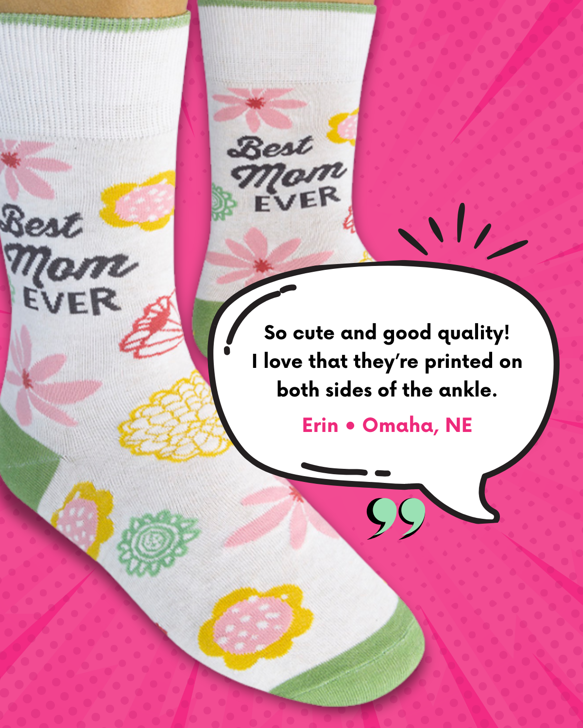 Best Mom Ever Socks |Funatic
