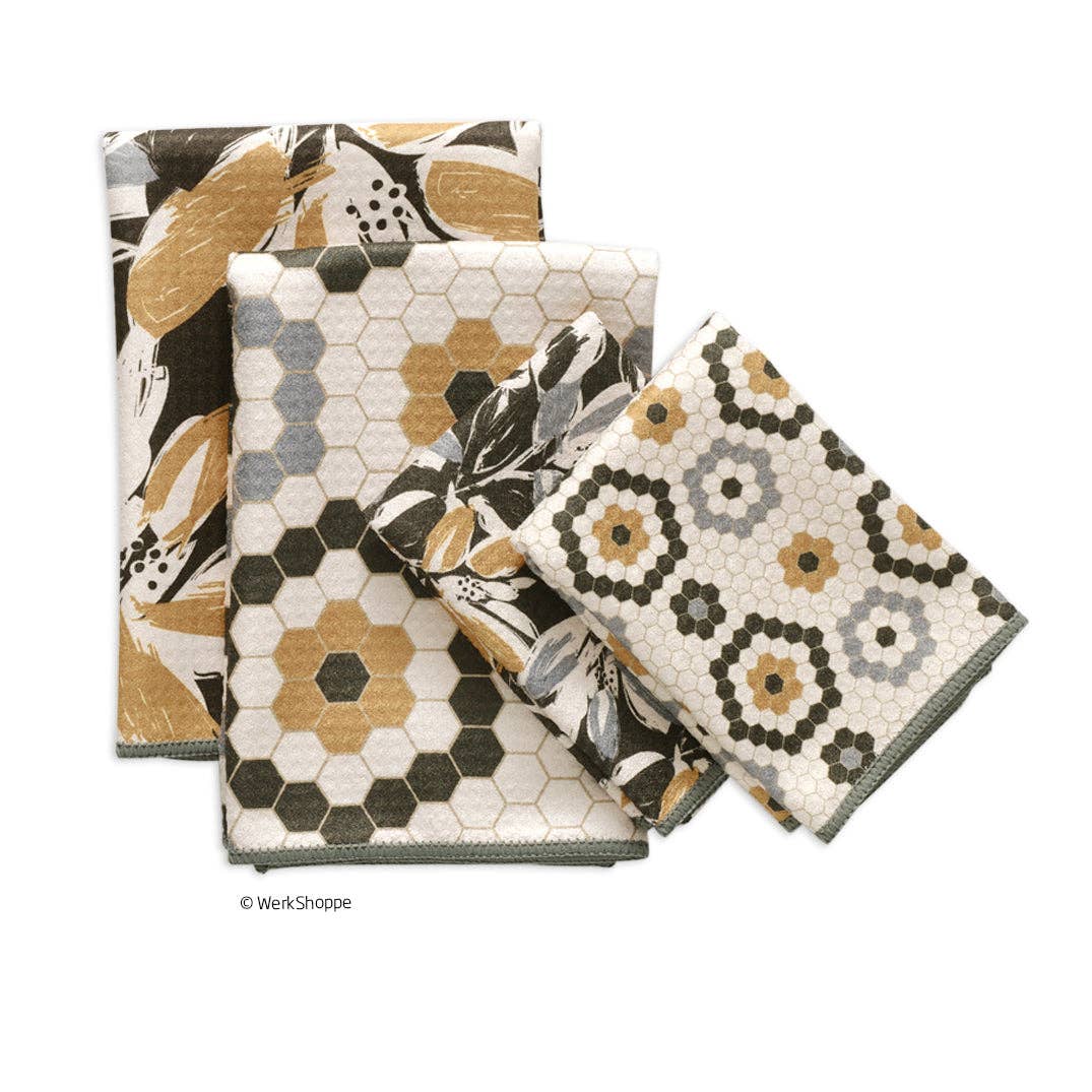 Leaf Tiles All Purpose Microfiber Towel Set