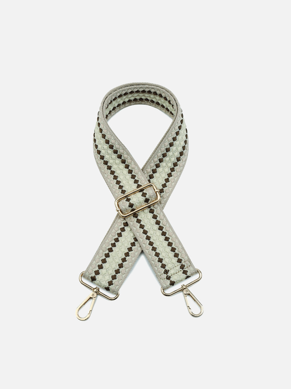 Beige Dotted Guitar Strap