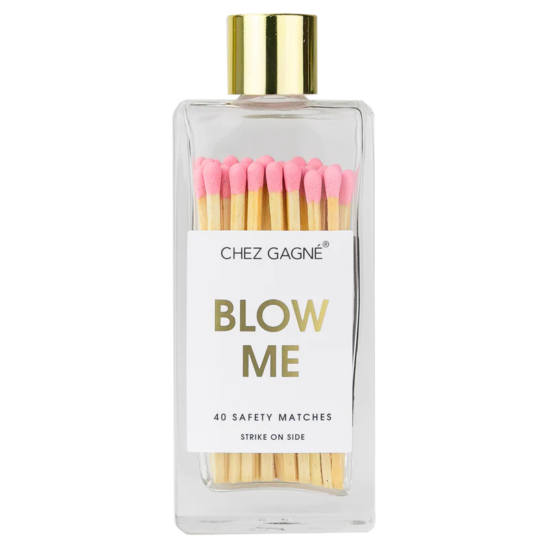 Blow Me Glass Bottle Safety Matches
