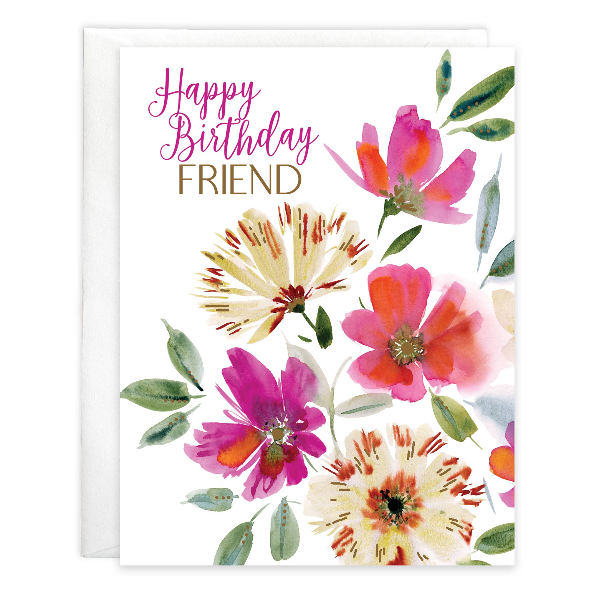 Friend Birthday Greeting Card - Birthday Garden