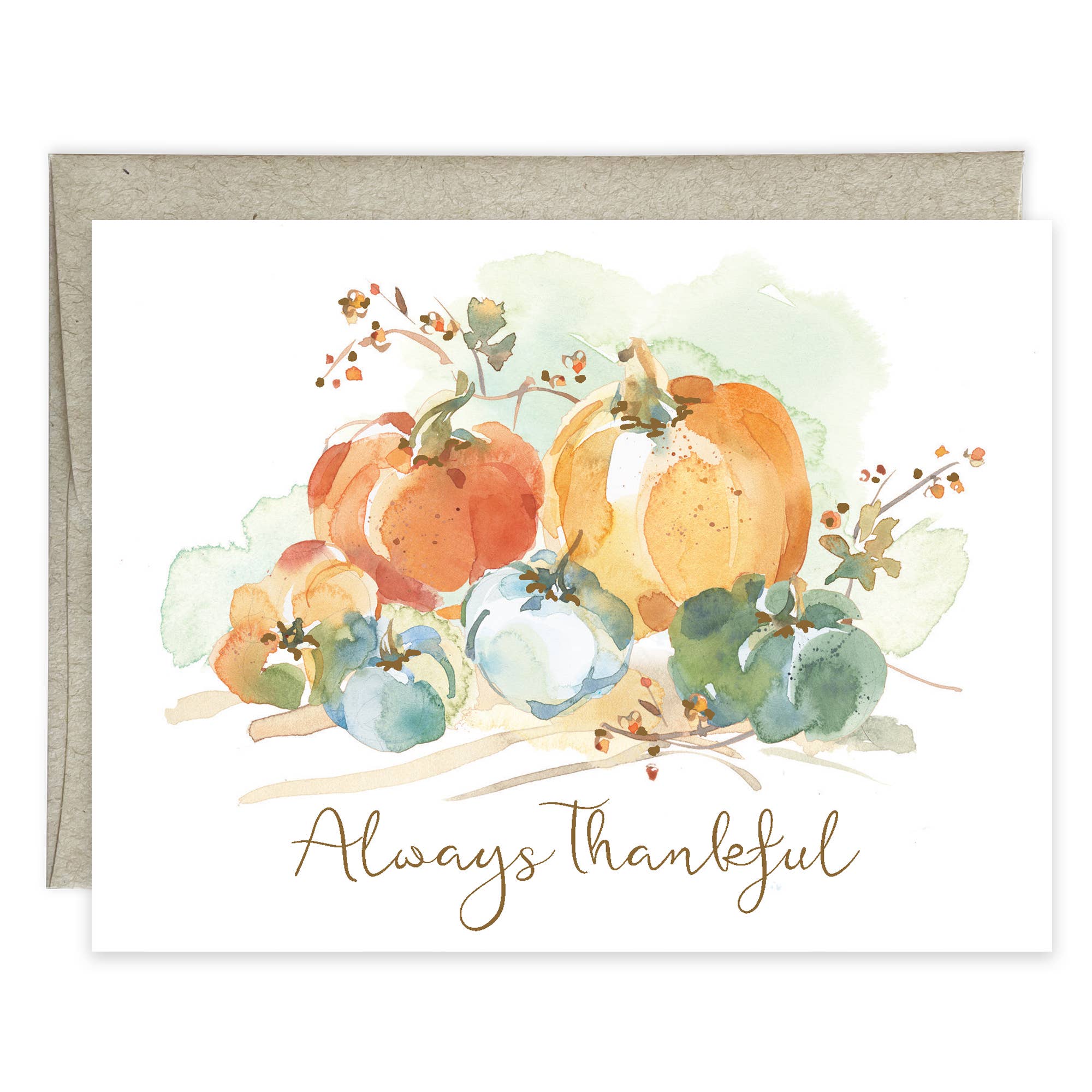 Thanksgiving Greeting Card - Pumpkin Patch