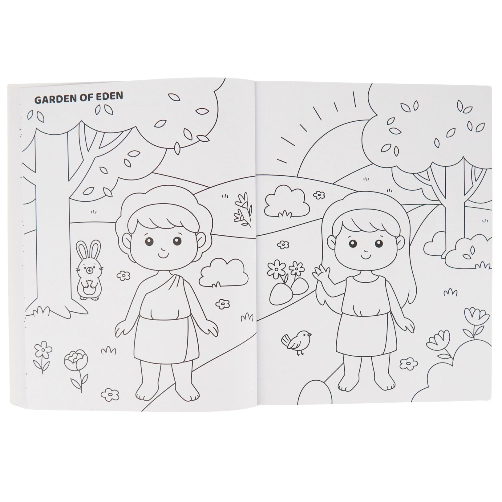 Bible Coloring Book with Stickers | Kids Faith Coloring Book