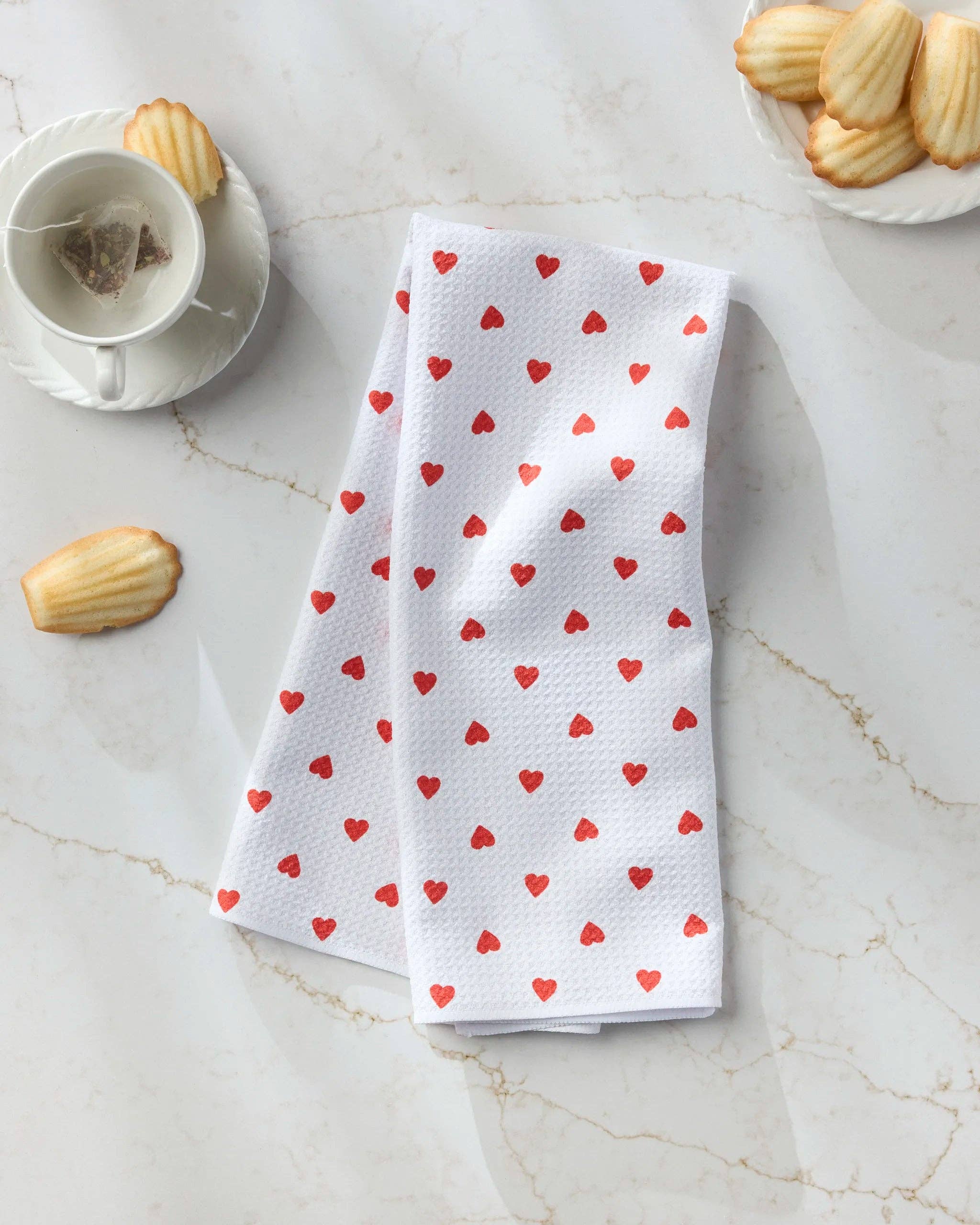 Baby Hearts Tea Towel