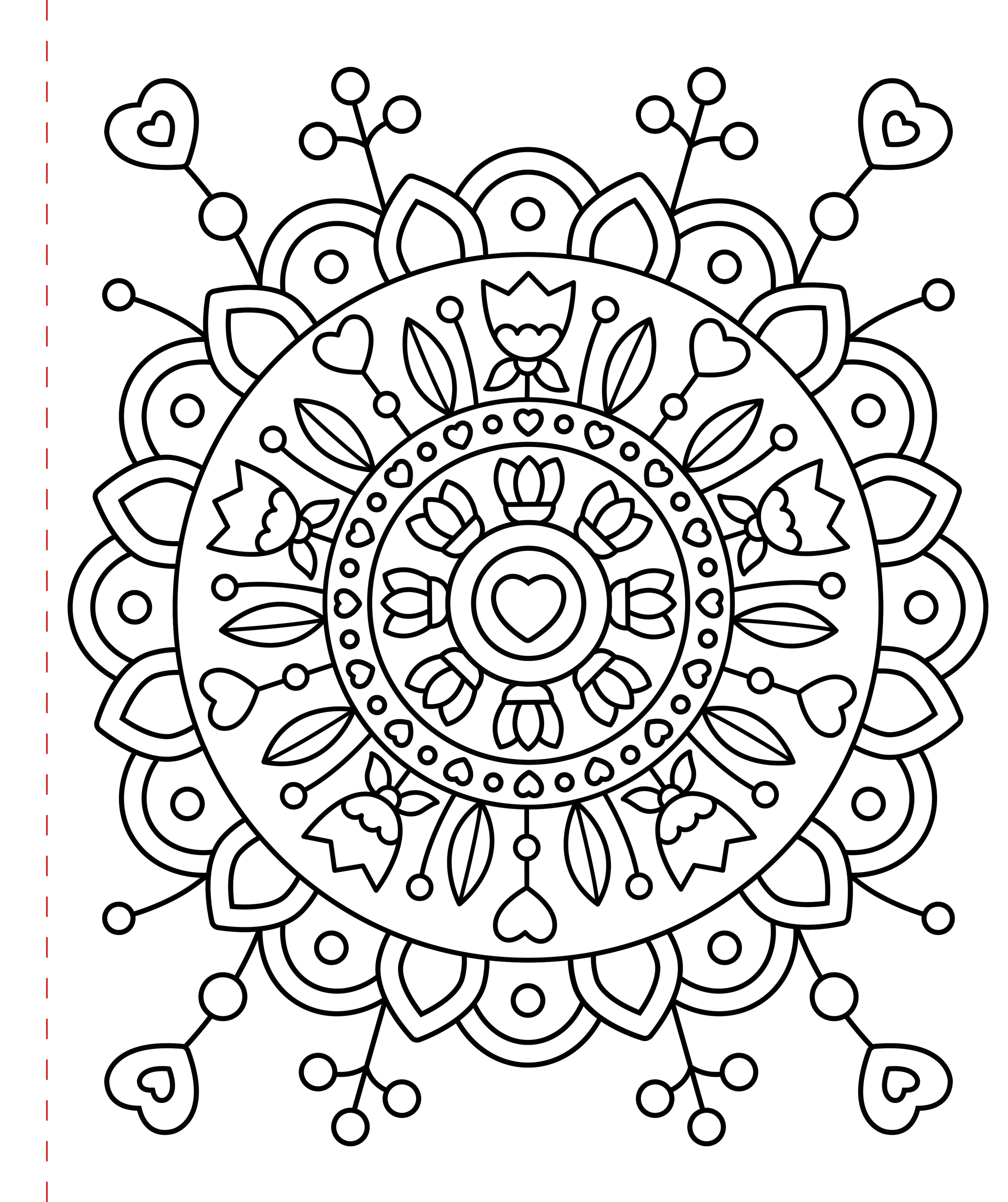 Large Print Coloring Book - Stress-Relief