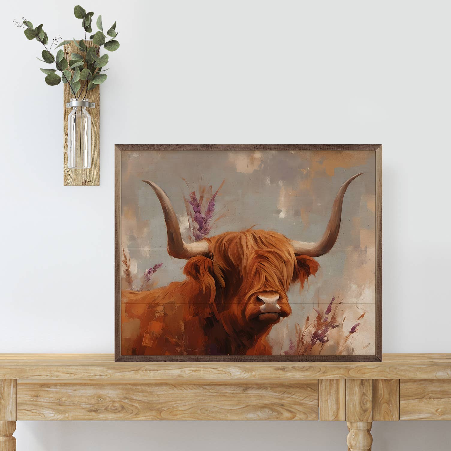 Highland With Lilacs