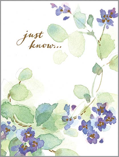 Thinking of You Card - Flowering Vine