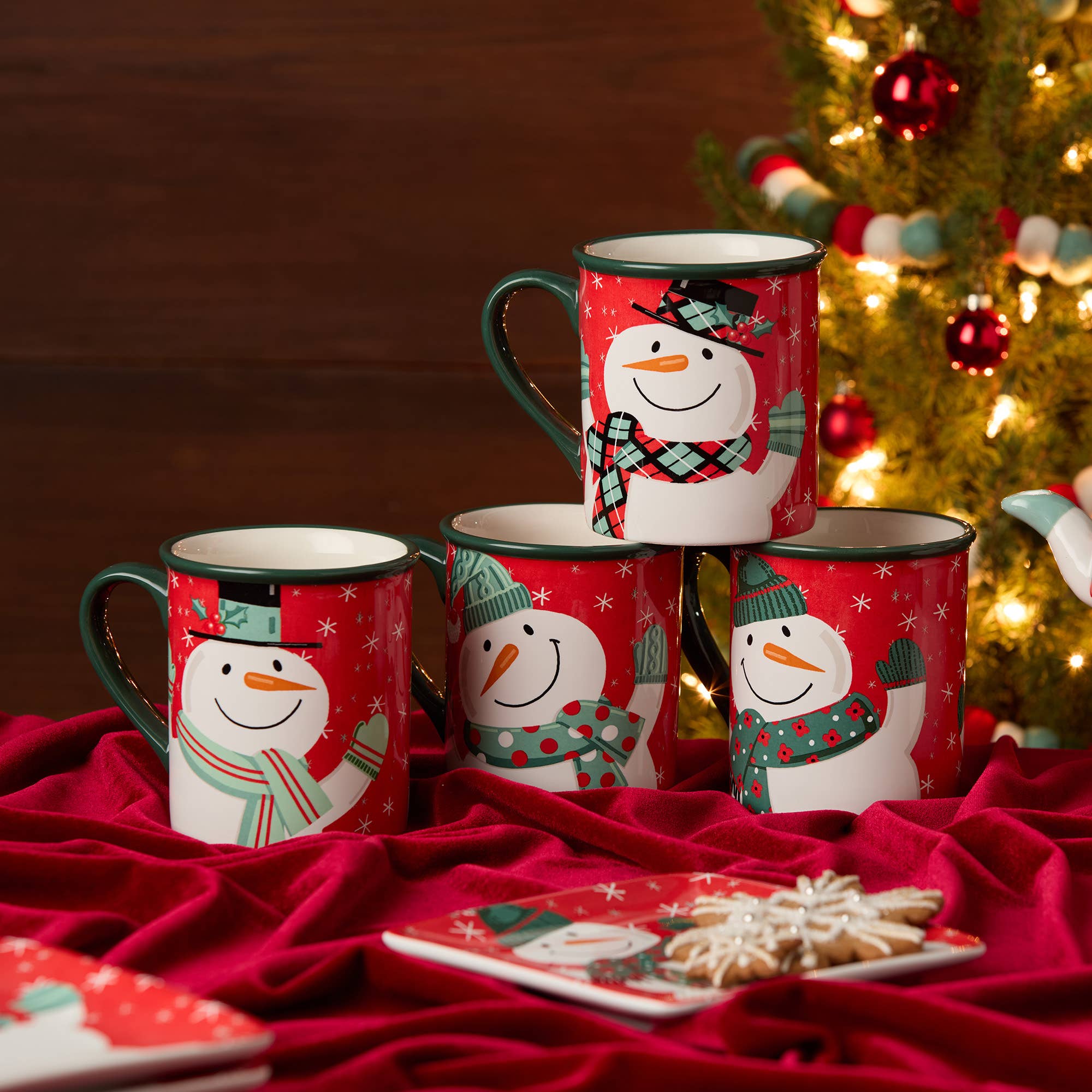 Christmas Whimsy Snowman Mug 18 oz