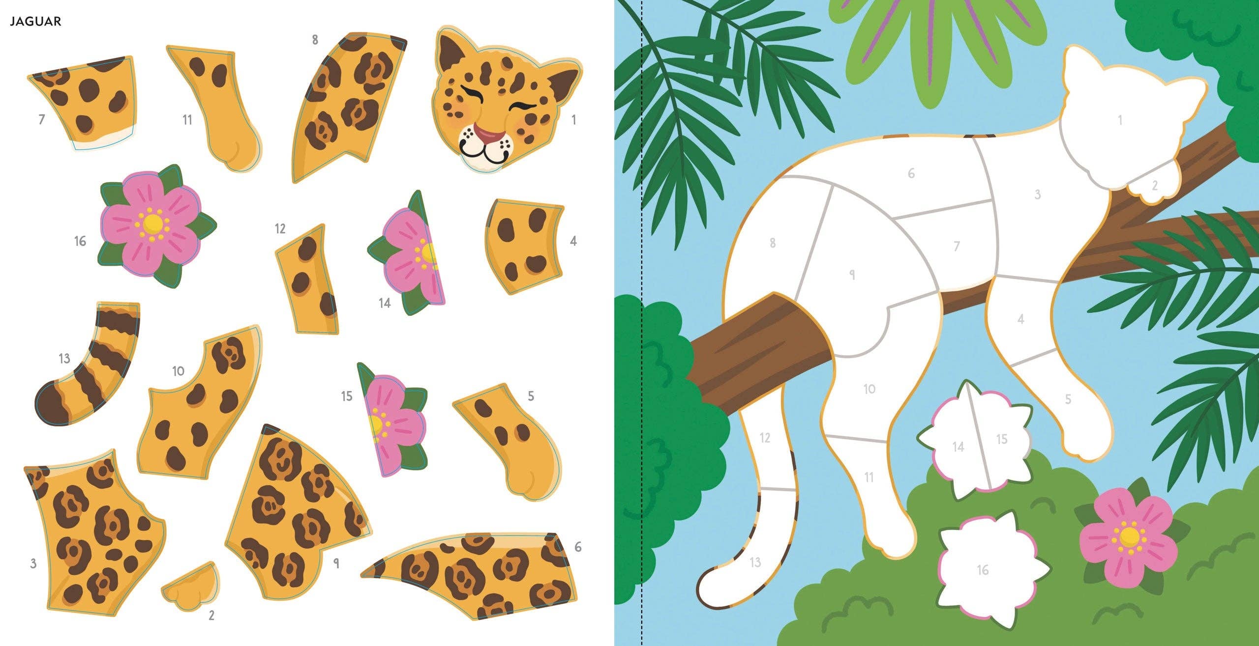 My First Color-by-Sticker Book -- Rainforest Animals