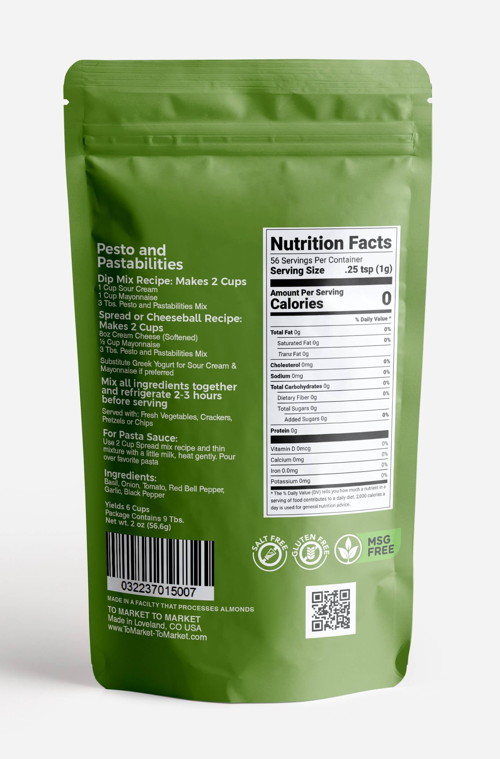 Pesto and Pastabilities Dip Mix