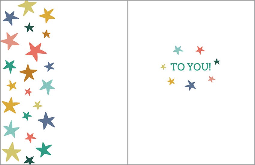 Birthday Greeting Card Birthday Stars
