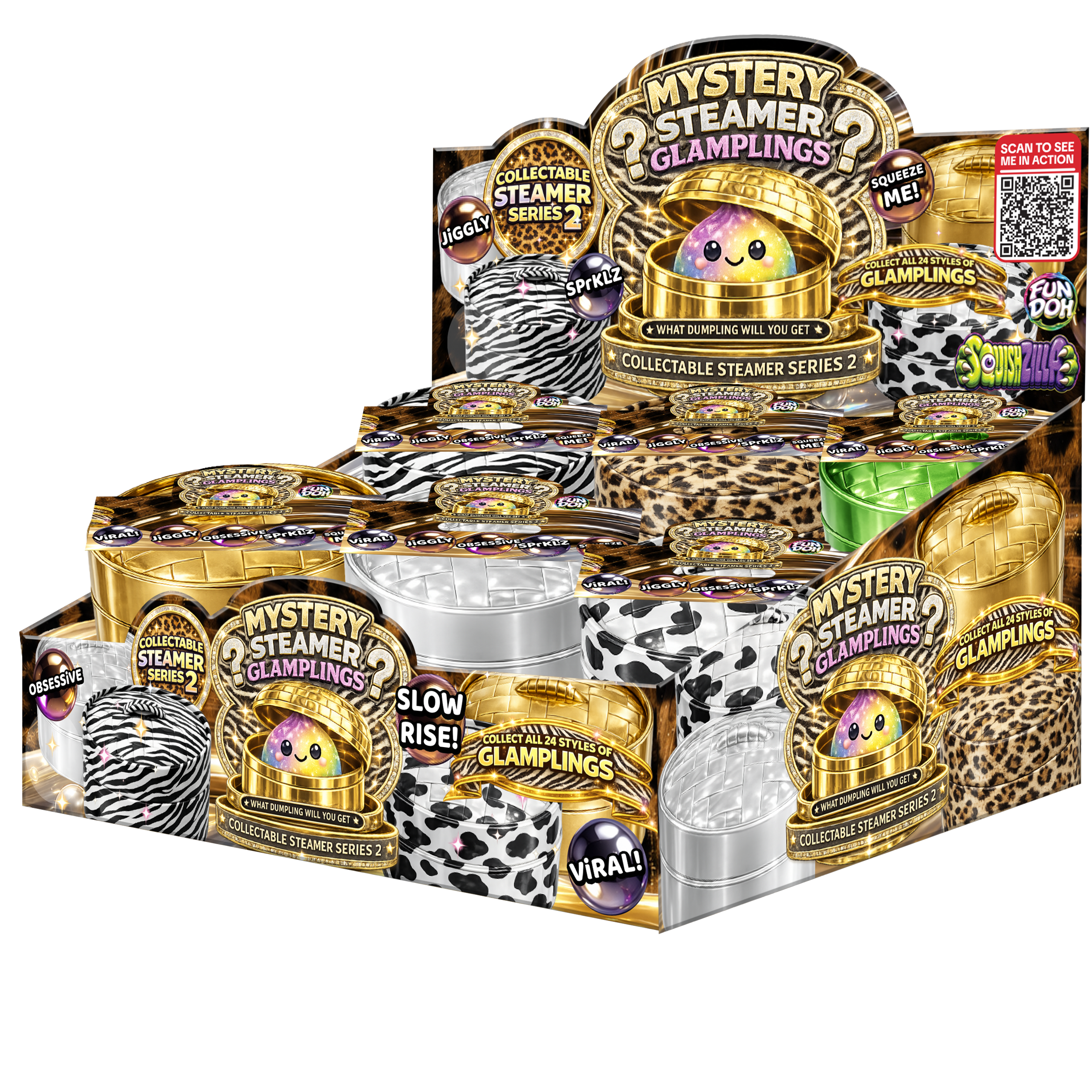 SquishZilla Fancy Glamplings Mystery Dumpling Squishy – Series 2