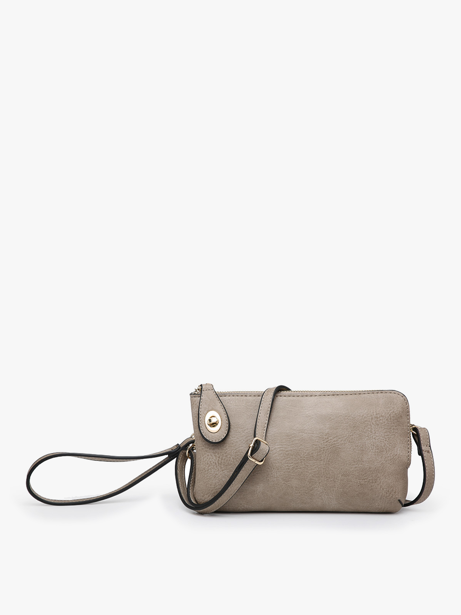 Kendall Crossbody Wristlet w/ Twist Lock Closure
