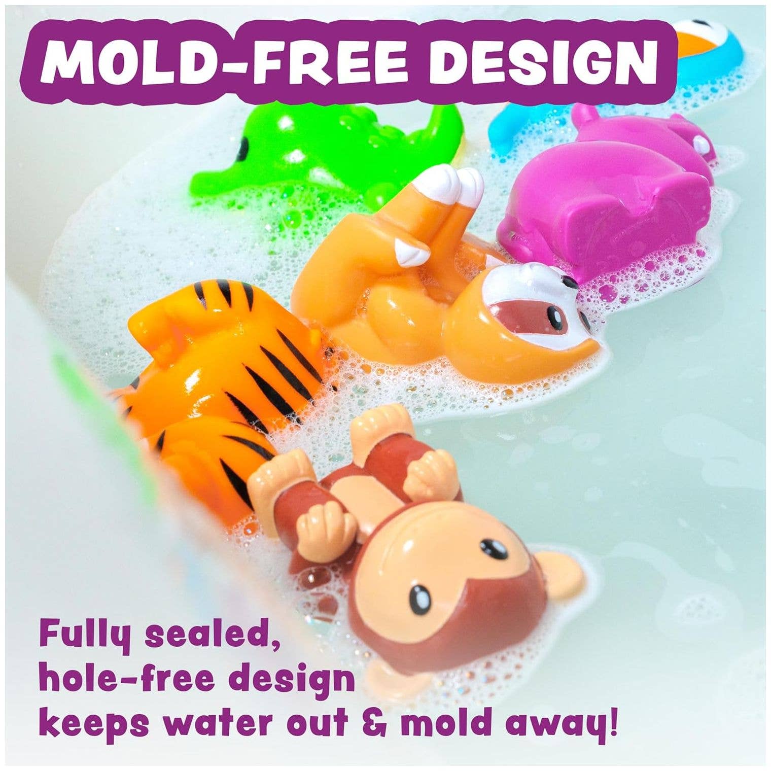 Tub Works® Rainforest™ Mold Free Bath Toys