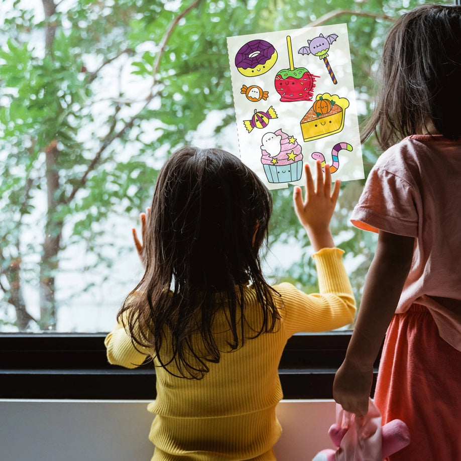 Cute Halloween Window Art Book by Usborne