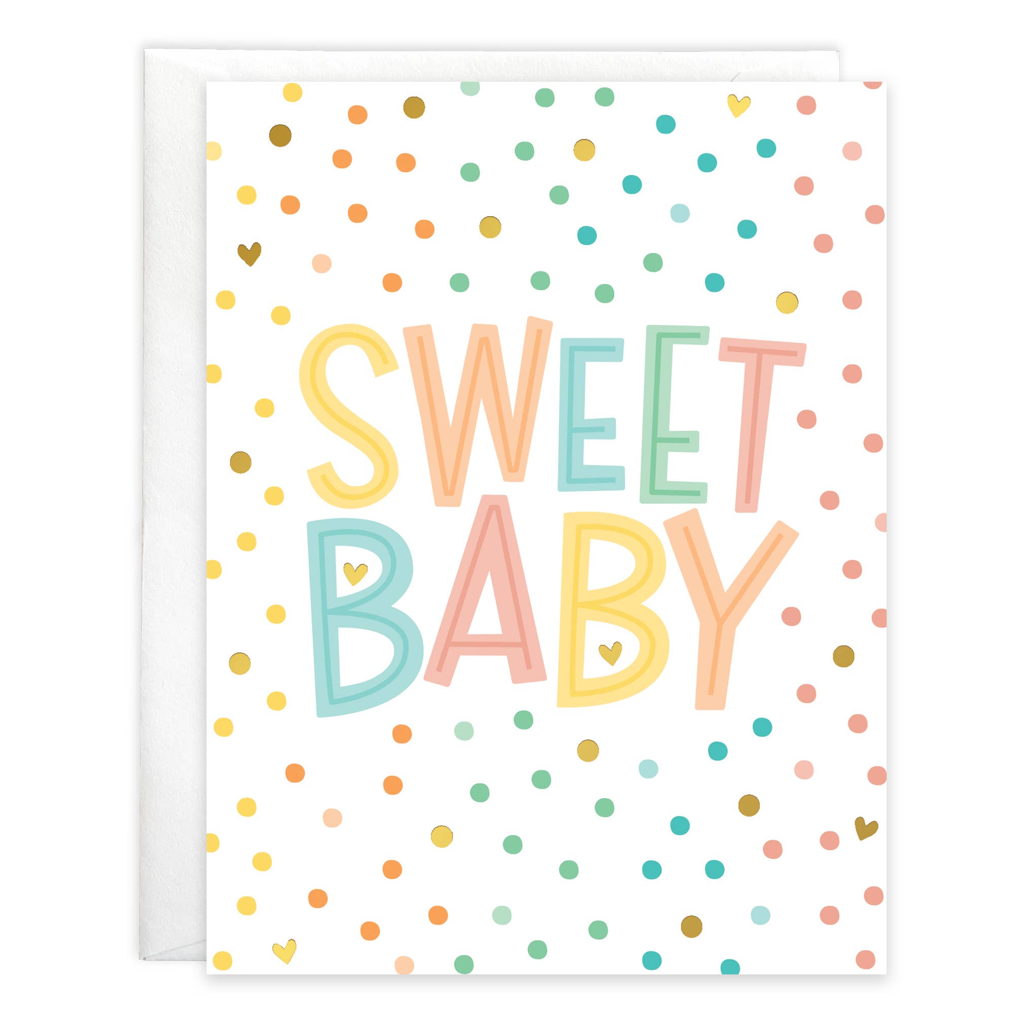 Baby Greeting Card Sweet Baby Dots
