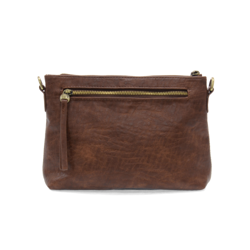 Oakleigh Whipstitch Top Zip Wristlet/Crossbody