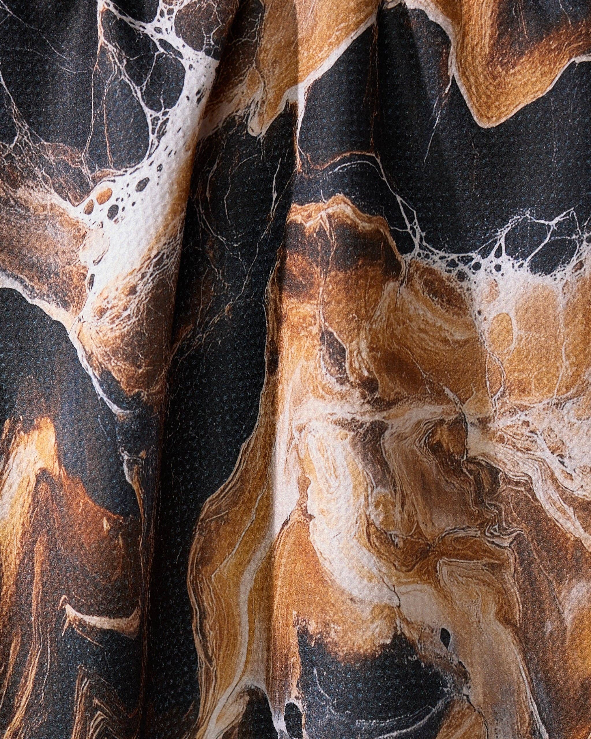 Geometry Emperador Tea Towel