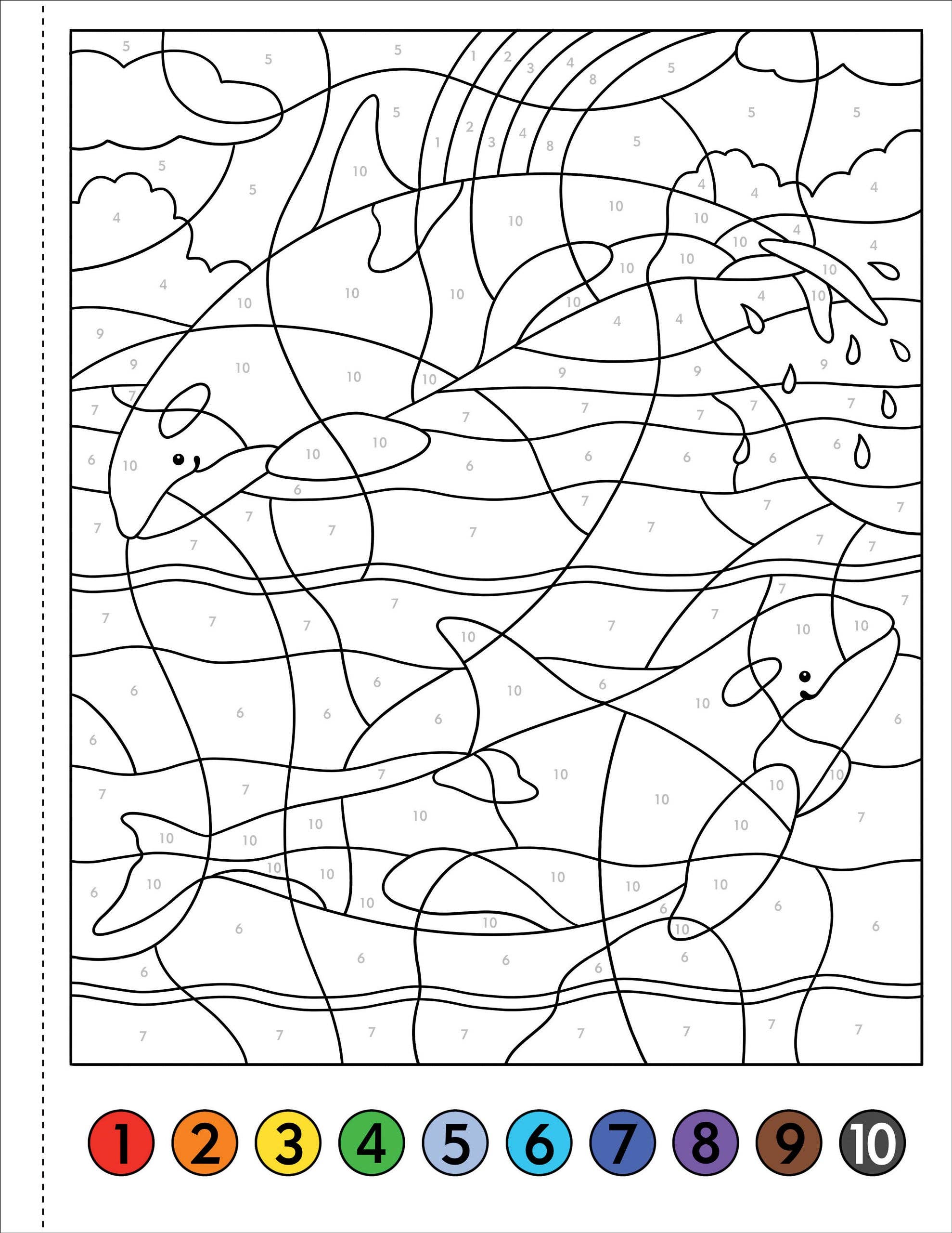 My First Color-By-Number! Under The Sea