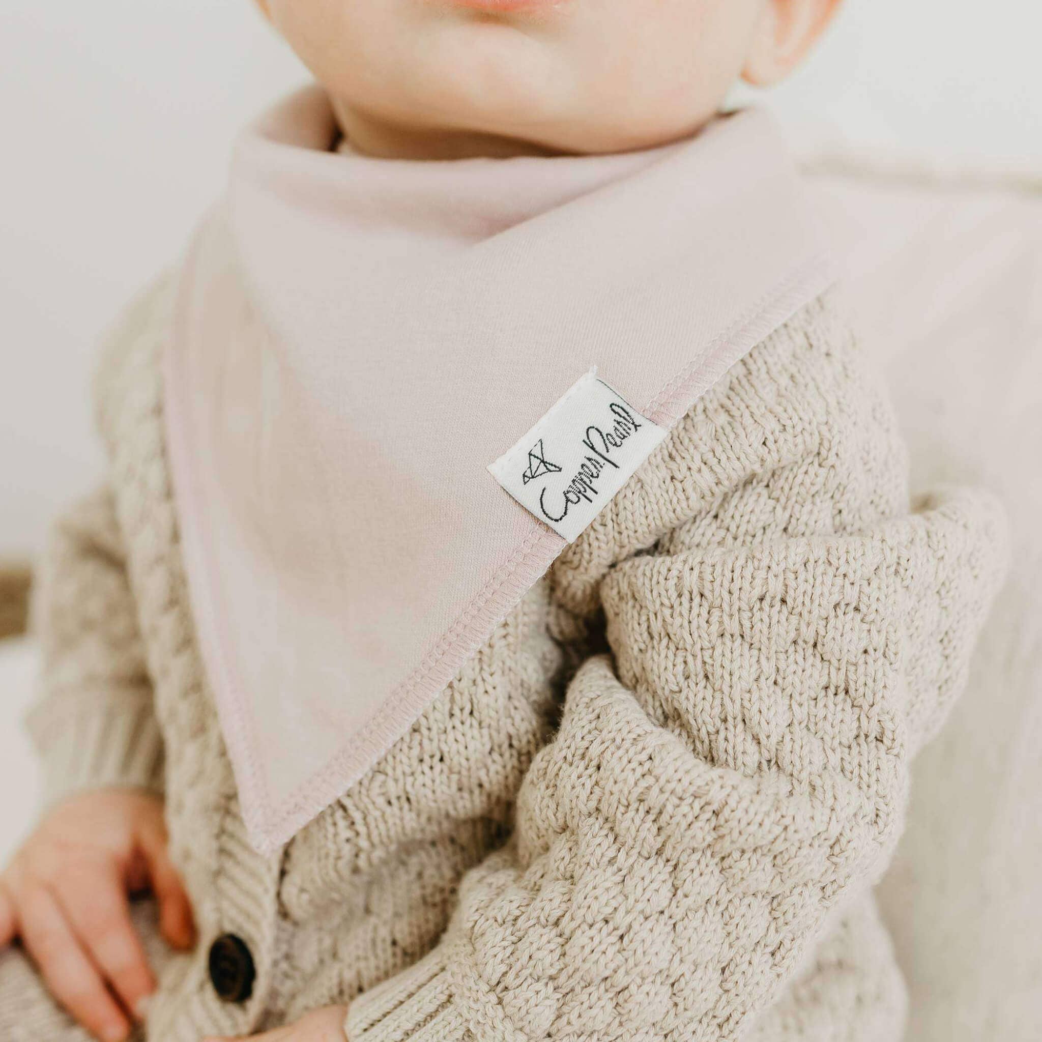 Copper Pearl Ferra 4-Pack Baby Bandana Bibs