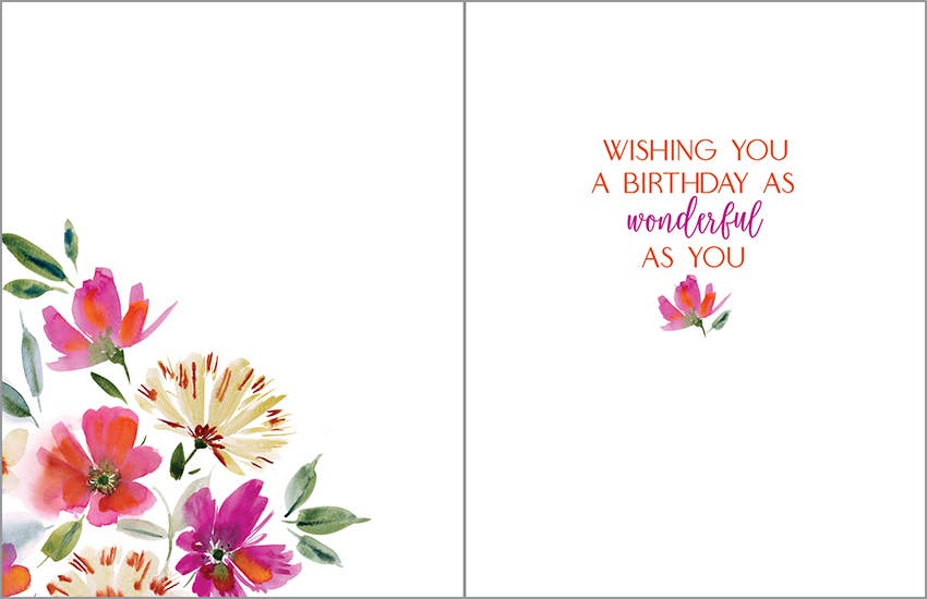 Friend Birthday Greeting Card - Birthday Garden