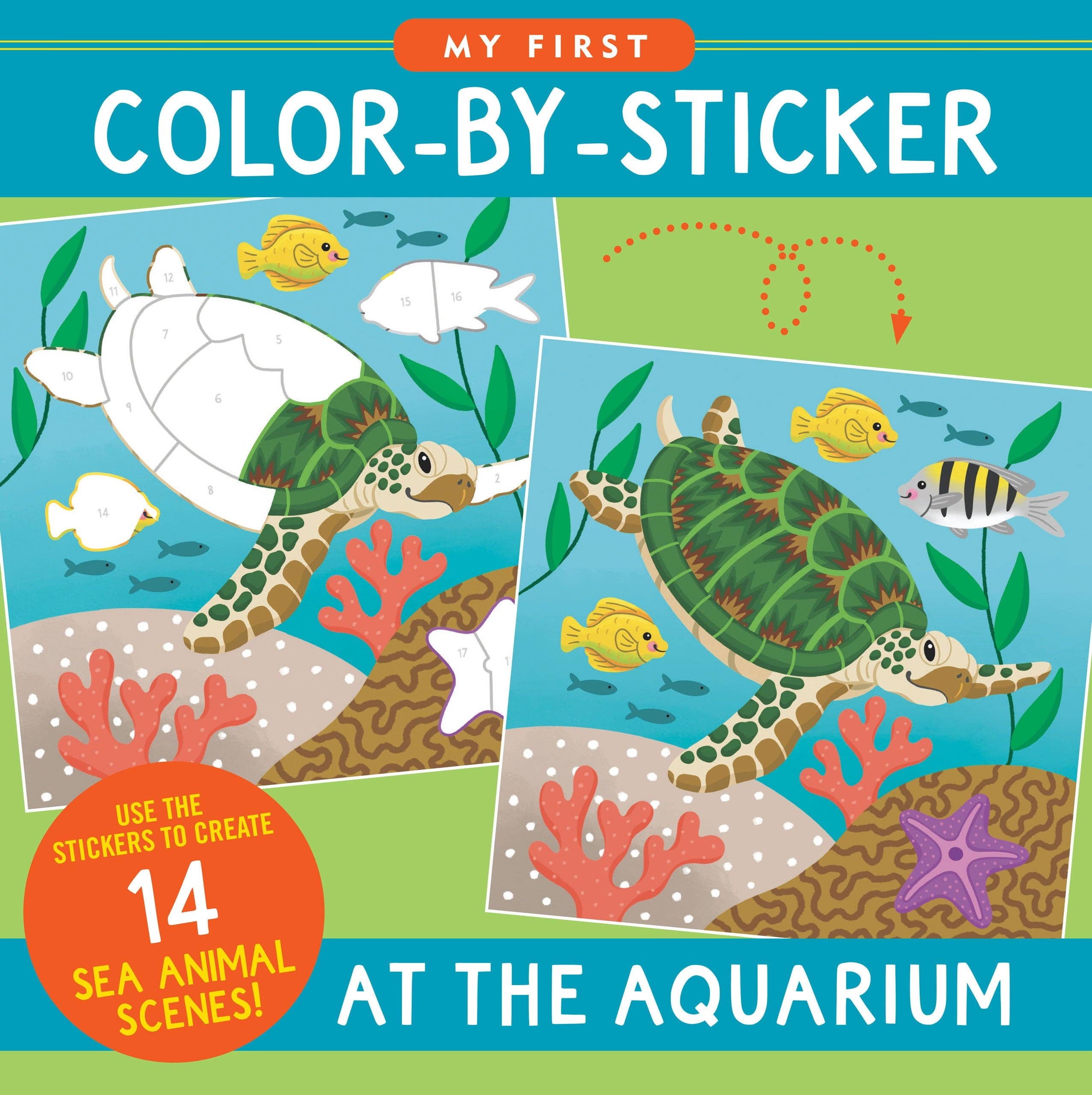 My First Color-by-Sticker Book - At the Aquarium
