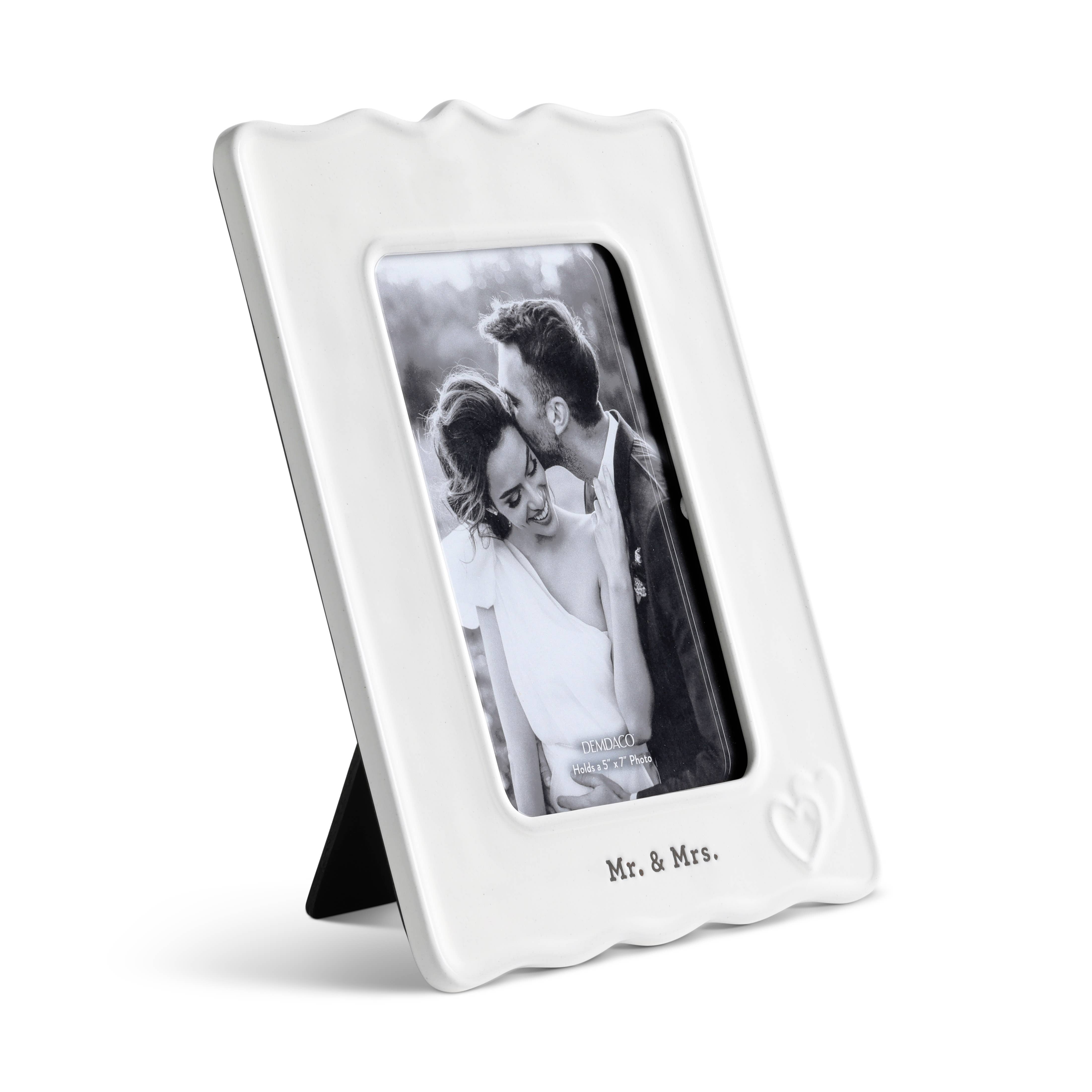 Mr & Mrs Ceramic Boxed Frame 5x7 | Wedding Gift