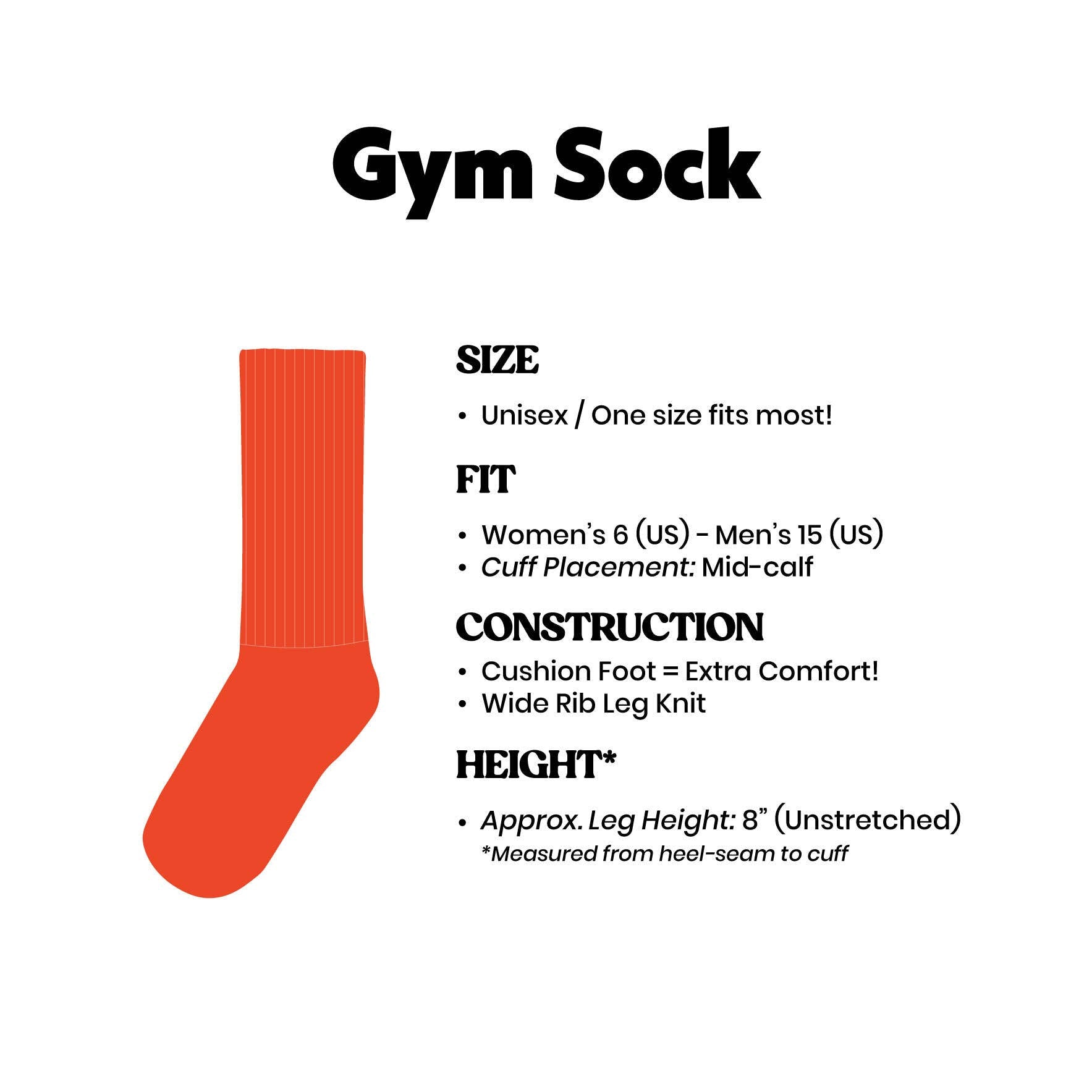 Good In Bed Gym Crew Socks
